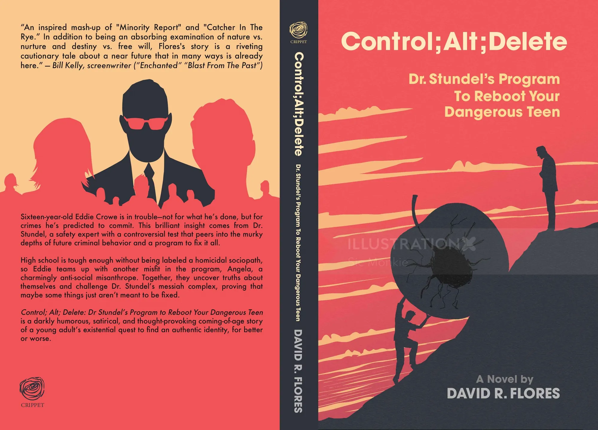 Book cover of Control;Alt;Delete featuring silhouette with gaming controller
