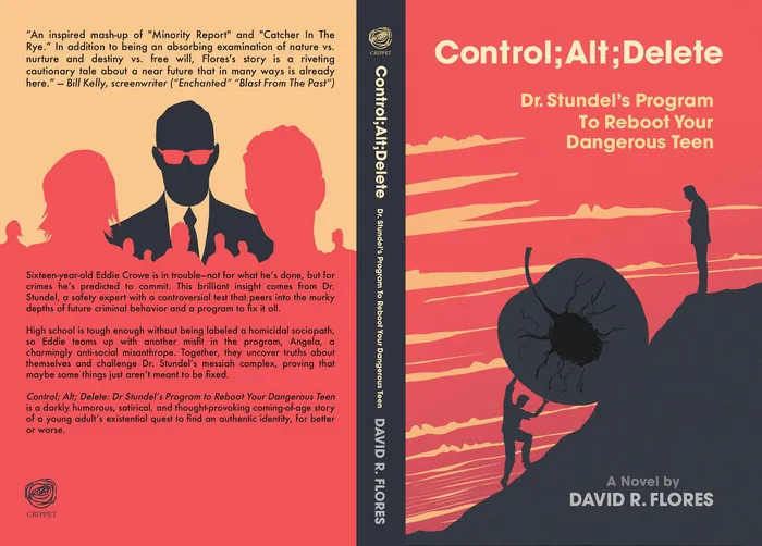Book cover of Control;Alt;Delete featuring silhouette with gaming controller