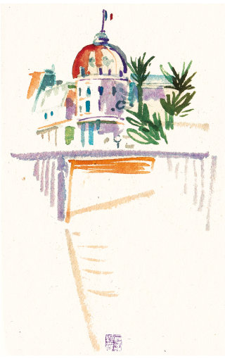 Illustration de l&#39;architecture du palais royal 