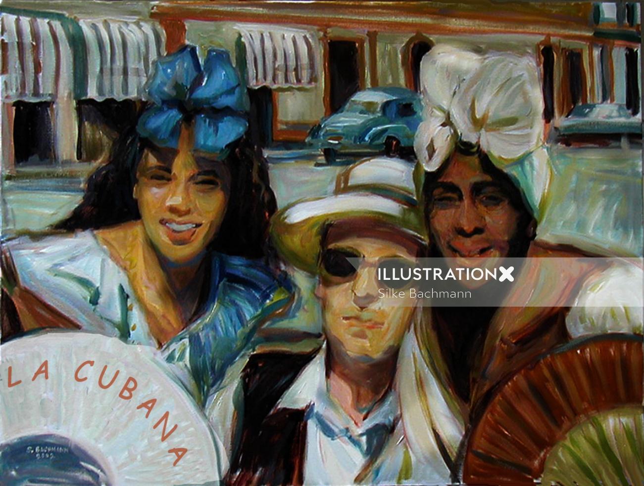 homem com 2 mulheres em Habana
