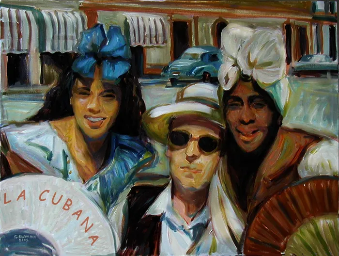 man with 2 women in Habana