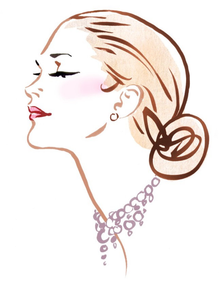 Lady fashion illustration by Silke Bachmann