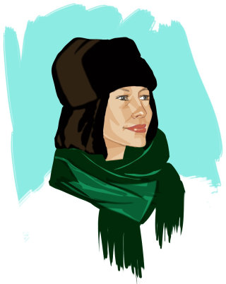 Mode foulard femme - Une illustration de Silke Bachmann