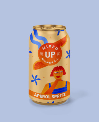 Packaging pour une marque de cocktails sans alcool Mixed Up Drinks