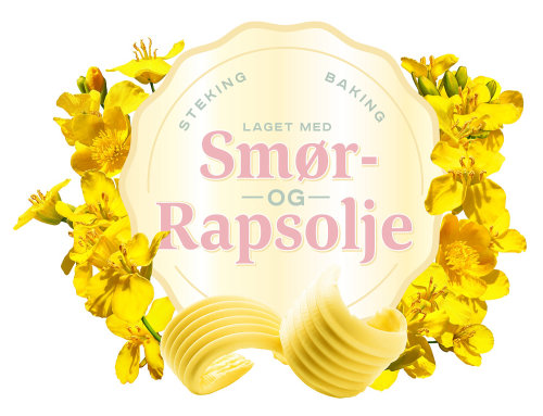 Smør Rapsolje Logo Design