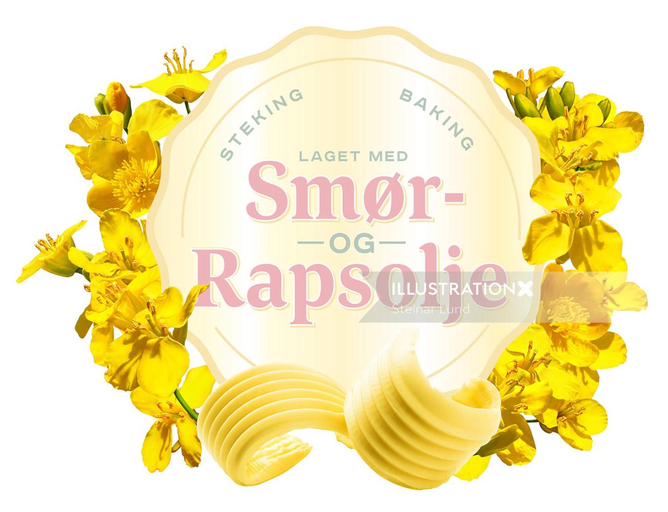 Design de logotipos Smør Rapsolje