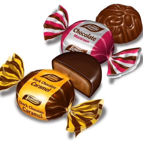Package illustration of chocolates for Lemons`