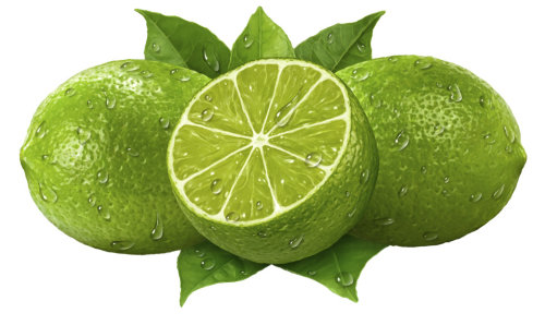 Juicy Limes 3D Rendering Art
