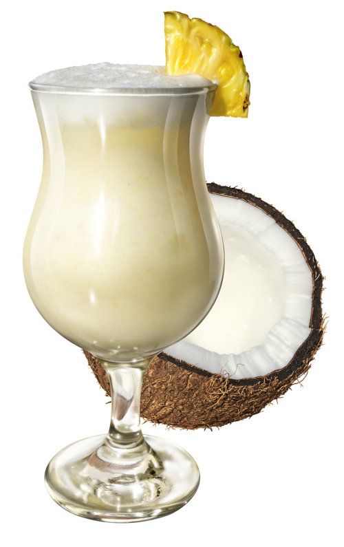 Pina Colada Cocktail with Coconut