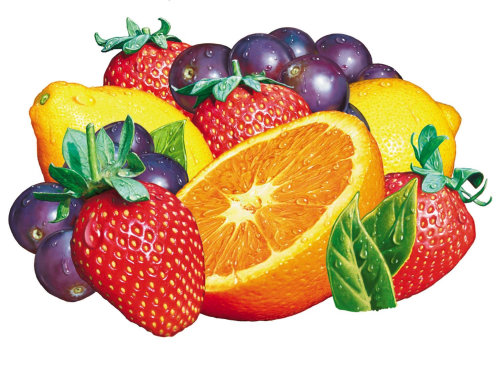 Fruits digital painting