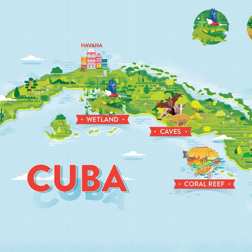 Vector Map Cuba