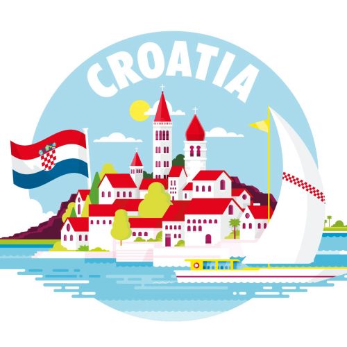 Vector city Croatia