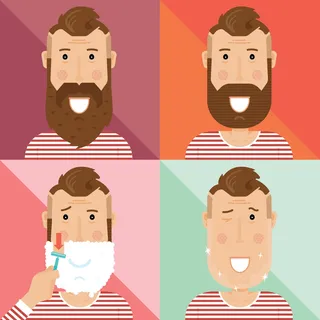 Vector art people portraits