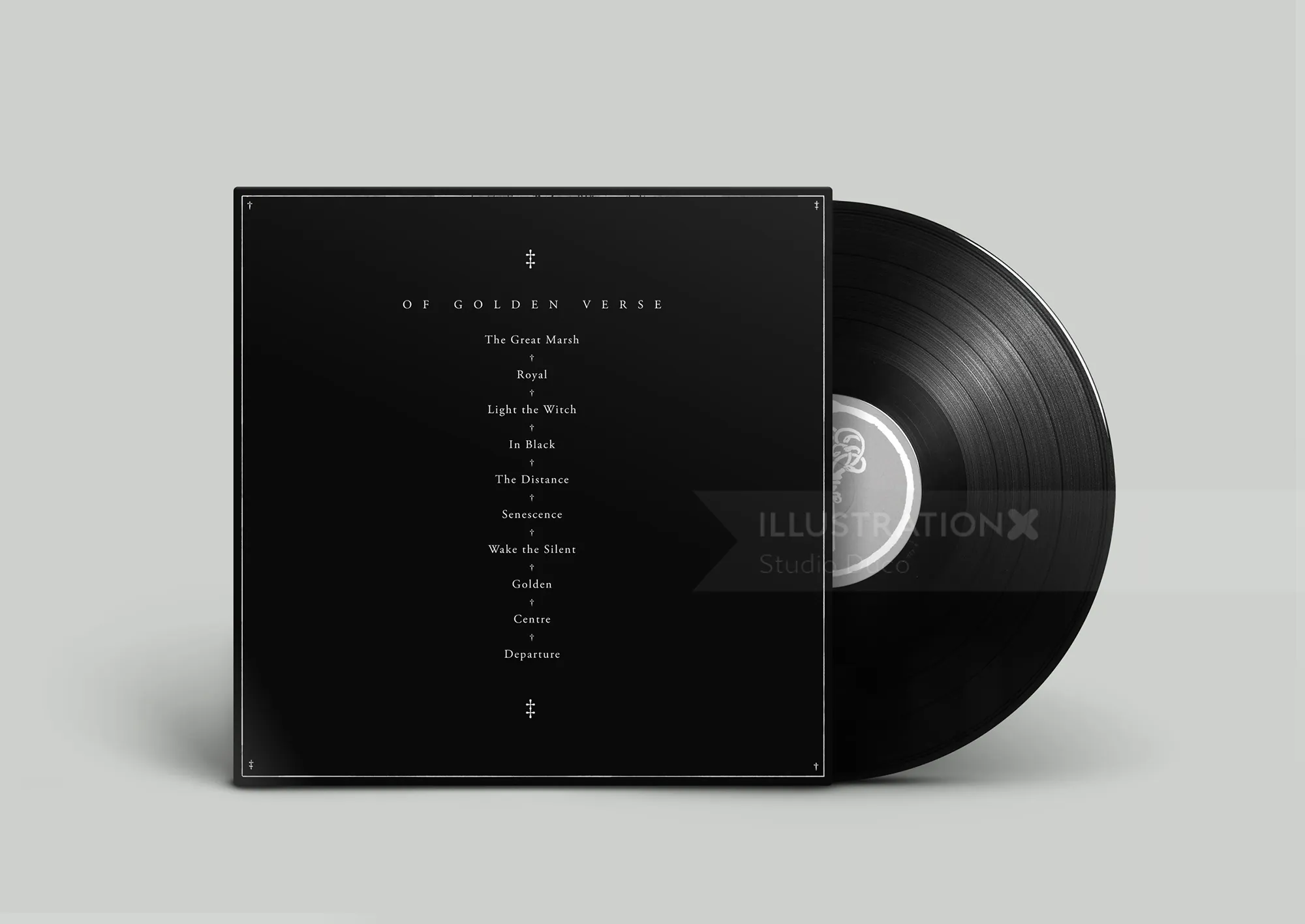 Studio Duco album artwork showing a black vinyl record and sleeve