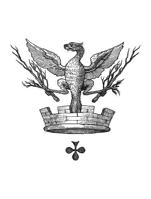 Studio Duco Gravure d'un aigle perché sur une crête de pierre