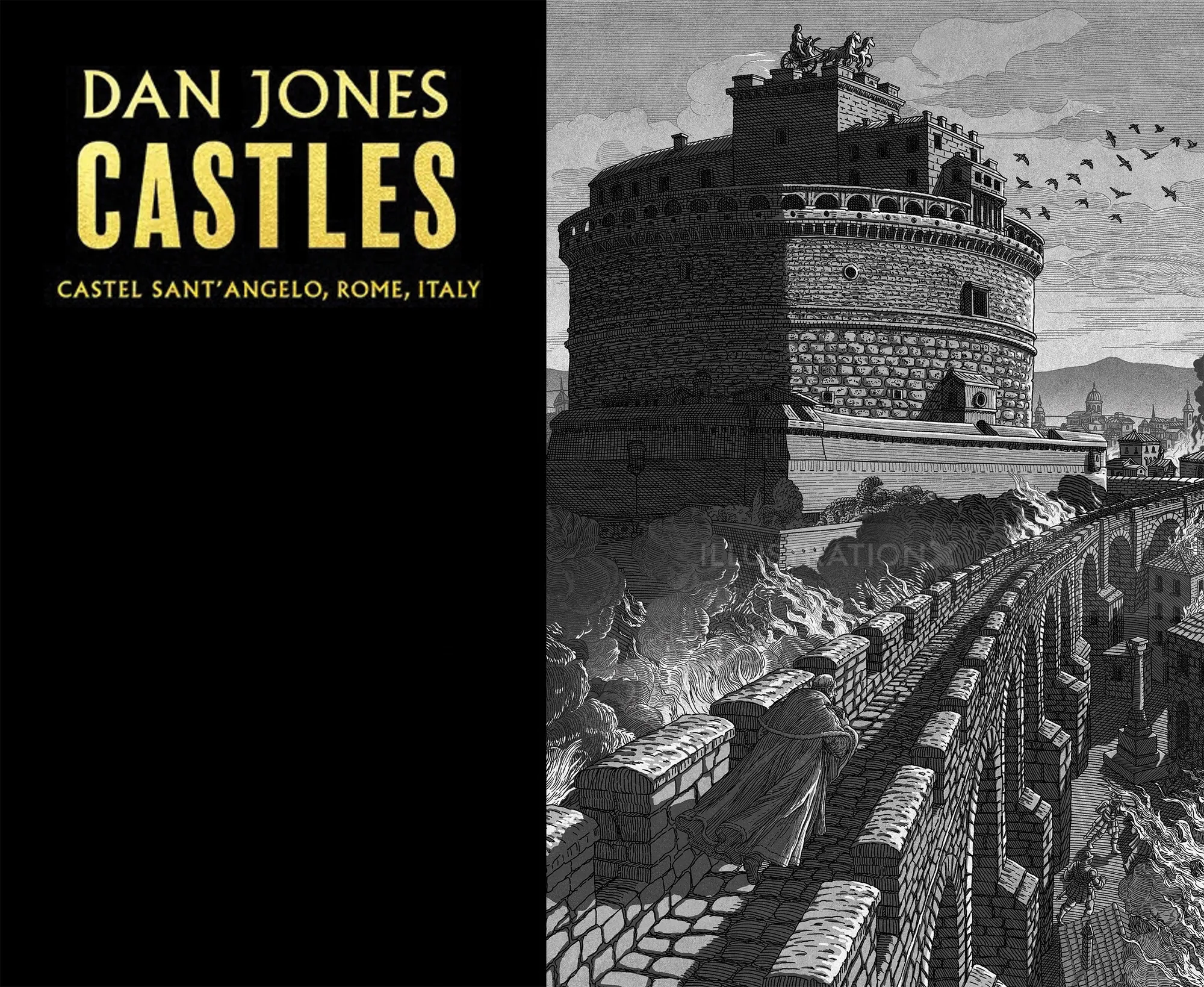 Studio Duco Illustration von Castel Sant'Angelo aus Dan Jones' Castles