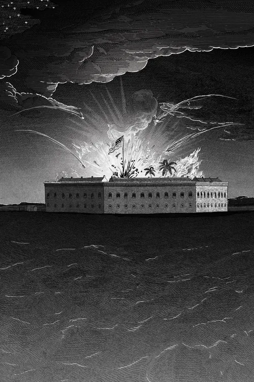 Studio Duco obra de arte de um edifício retangular sob nuvens de tempestade e um horizonte brilhante