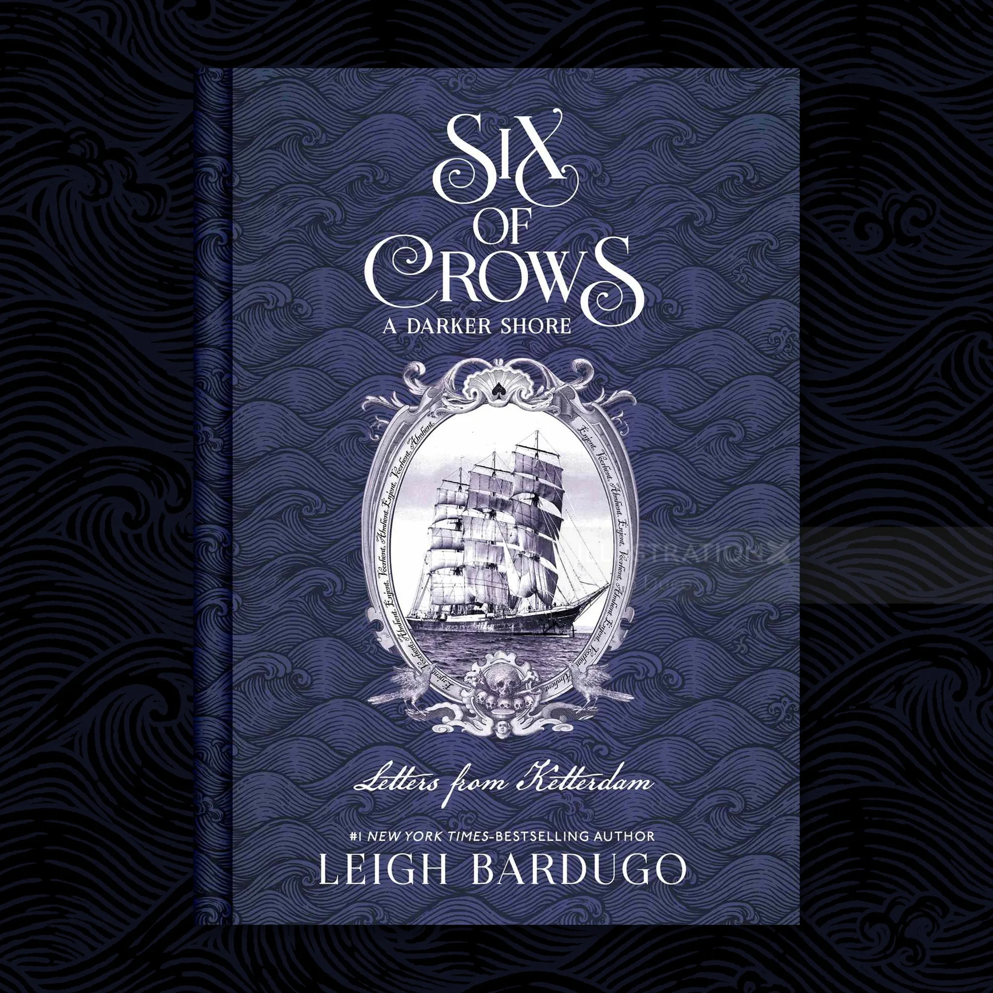 Studio Duco etching of the Six of Crows book cover