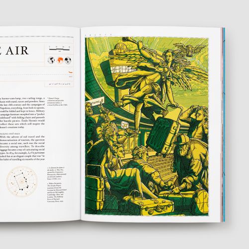 Editorial illustration of in the air 