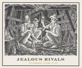 Diseño de etiqueta para vino Jealous Rivals