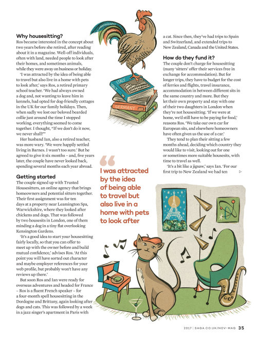 Editorial Ilustración gallina y gato
