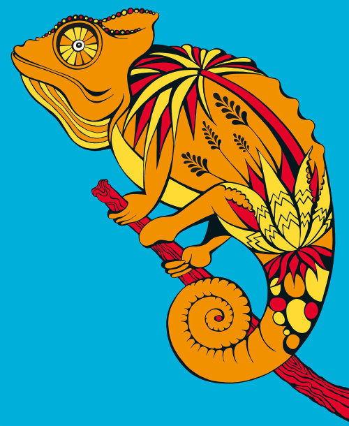 Graphic illustration of Lizard
