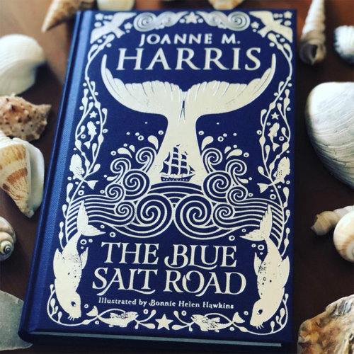 Diseño de portada de libro de The blue salt road