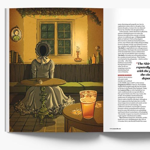 Editorial illustration of page design
