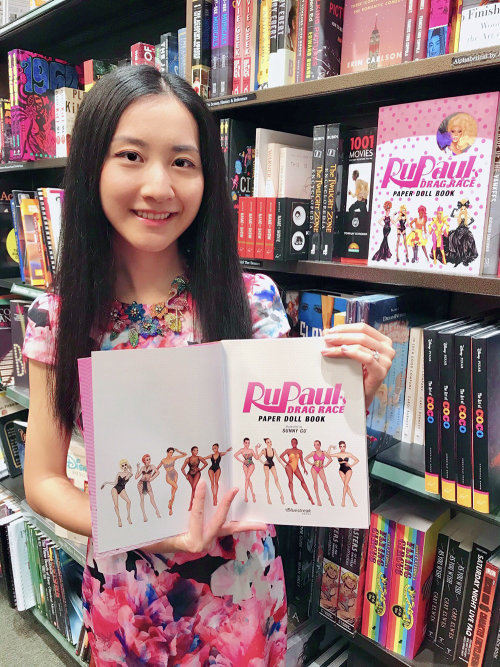 Sunny Gu shows her Rupaul's book design