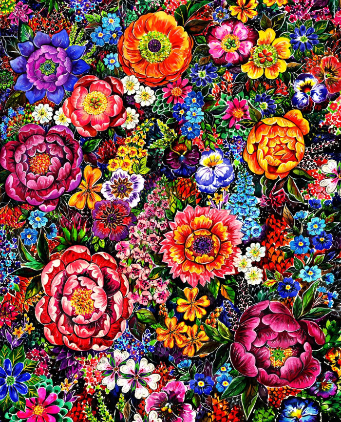 textile, flowers, patterns
