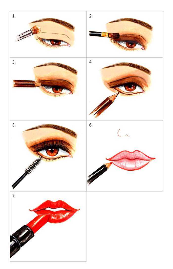 Beauty step by step makeup
