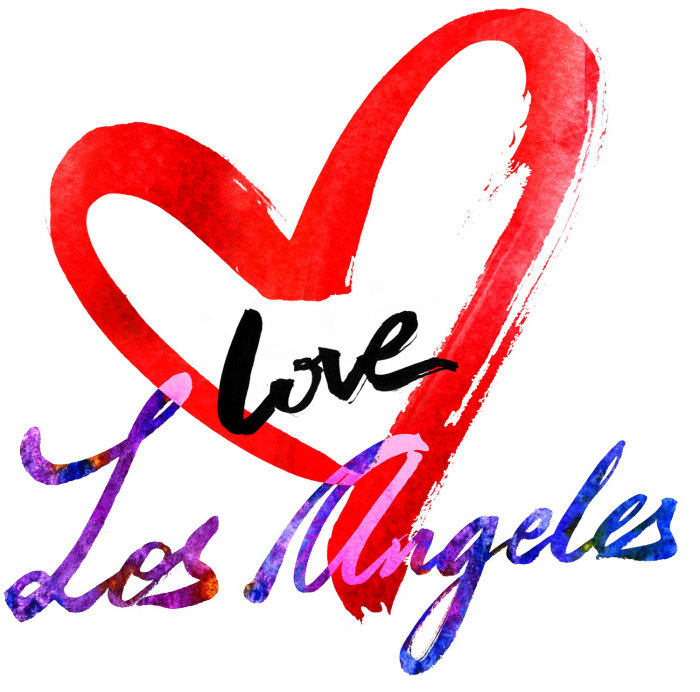 Love Los Angeles typography