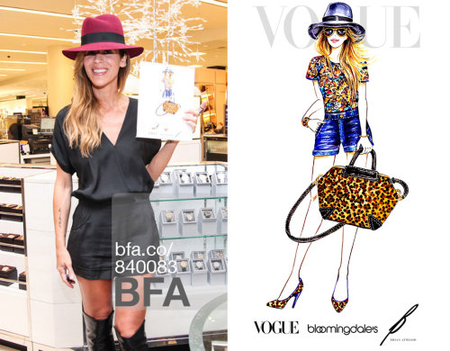 Live event drawing vogue fashion