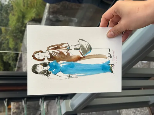 Modeillustration zweier Frauen von Sunwoo Mansour Live Events