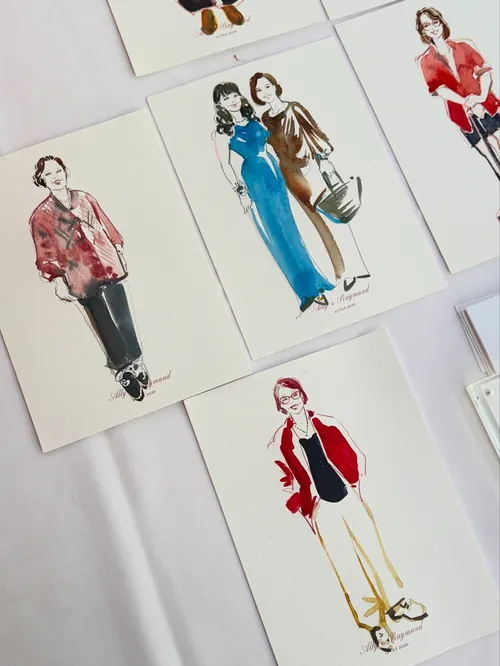 Modeillustrationen von Sunwoo Mansour, Live-Events mit farbenfrohen Figuren