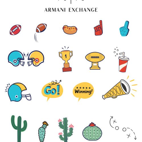 Football helmets, trophies, and sports icons illustration by Superama