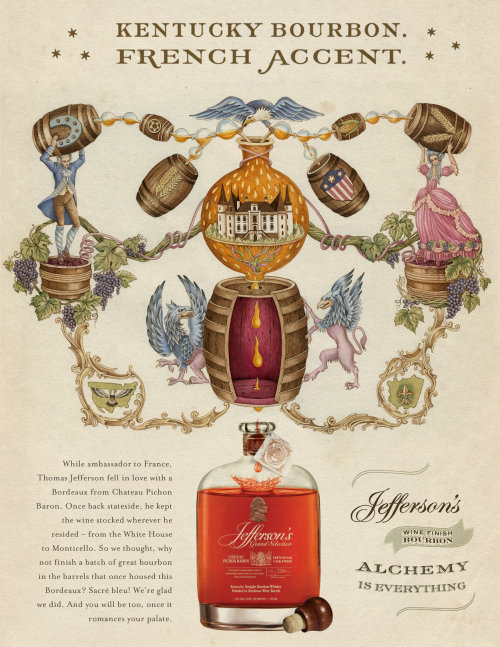 Une illustration pour l&#39;annonce Bourbon de Jefferson