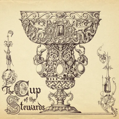 Detailed ornate chalice drawing by Sveta Dorosheva