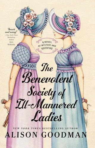 Book cover showing two Victorian ladies in elaborate hats facing each other