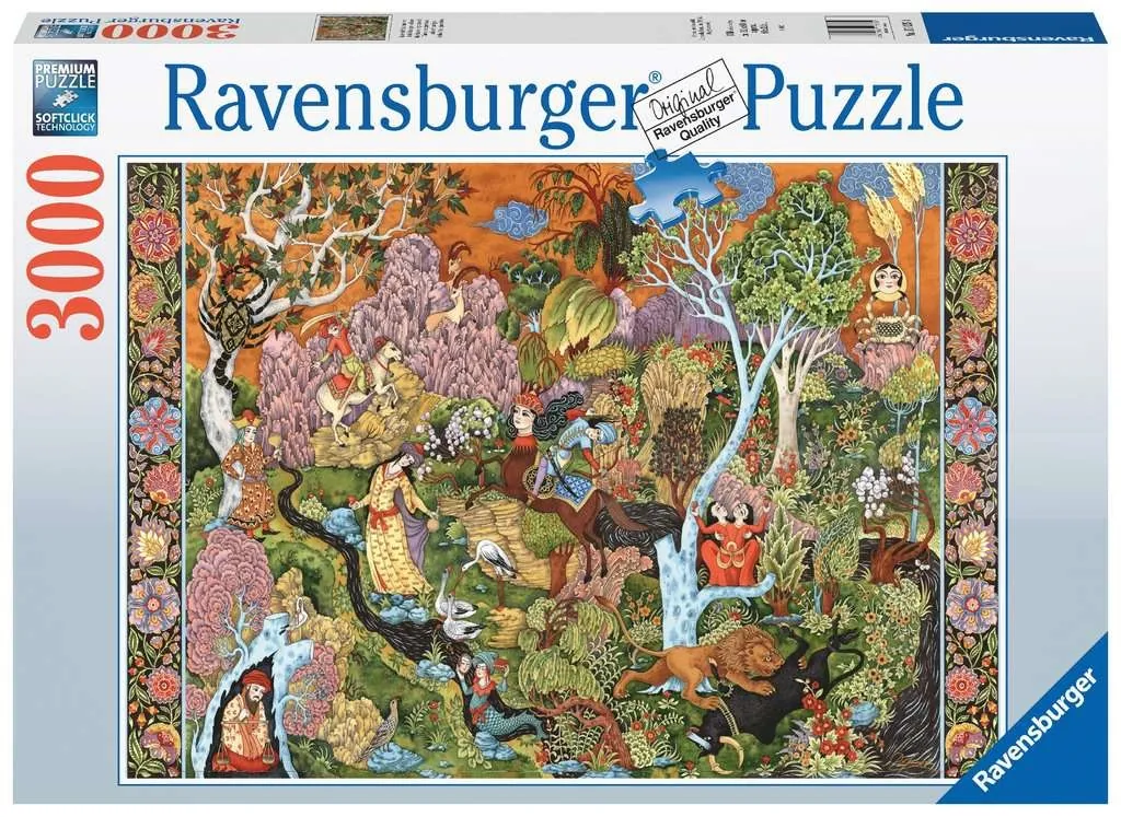 Rompecabezas Ravensburger de 3000 piezas con intrincadas ilustraciones de naturaleza y animales