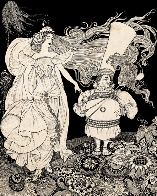 Magical lady illustration