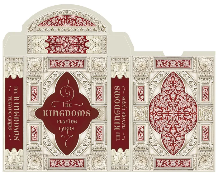 The KINGDOMS playing cards box