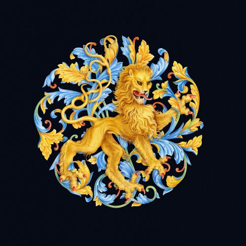 Animal illustration of Heraldic lion