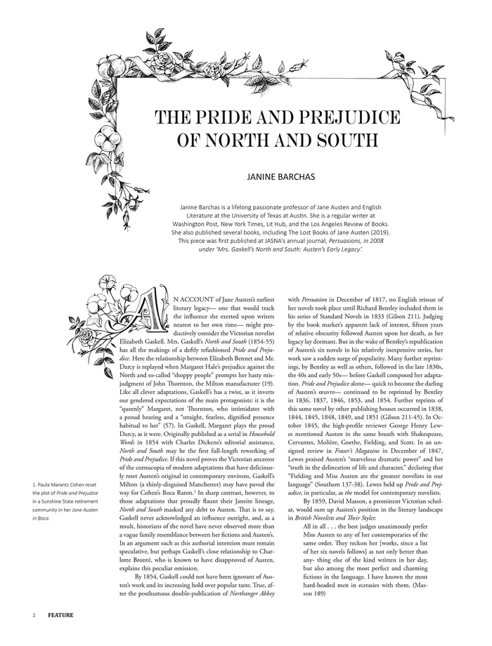 Page from literary journal The Household Words with floral decoration by Svetlana Molodchenko