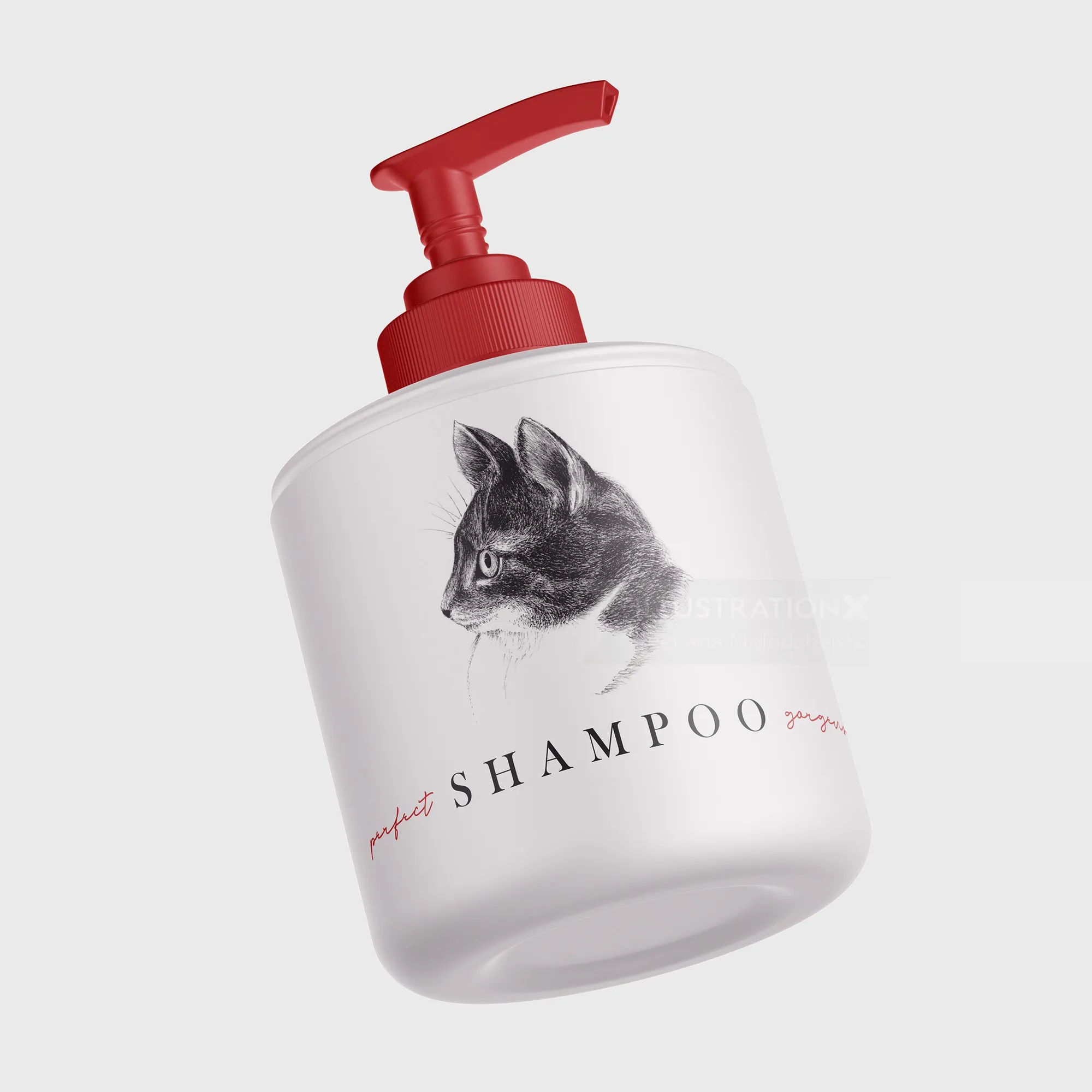 Shampoo bottle packaging design