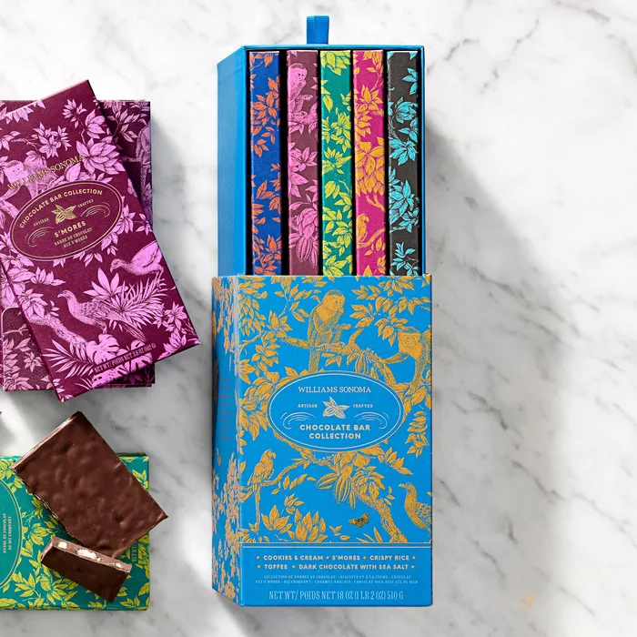 Cocoa pattern for Williams Sonoma chocolate box 