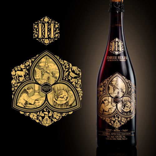 Label design for the 3 Rules brewery