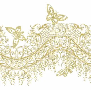 镀金蝴蝶装饰画| Illustration by Svetlana Molodchenko
