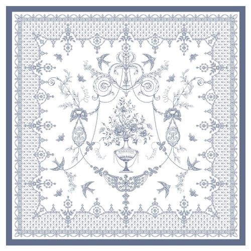 Ornate floral pattern with birds and intricate border by Svetlana Molodchenko