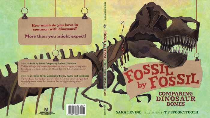 Fossil 关于恐龙骨骼的书的 Fossil 封面艺术
